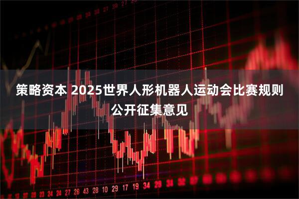 策略资本 2025世界人形机器人运动会比赛规则公开征集意见